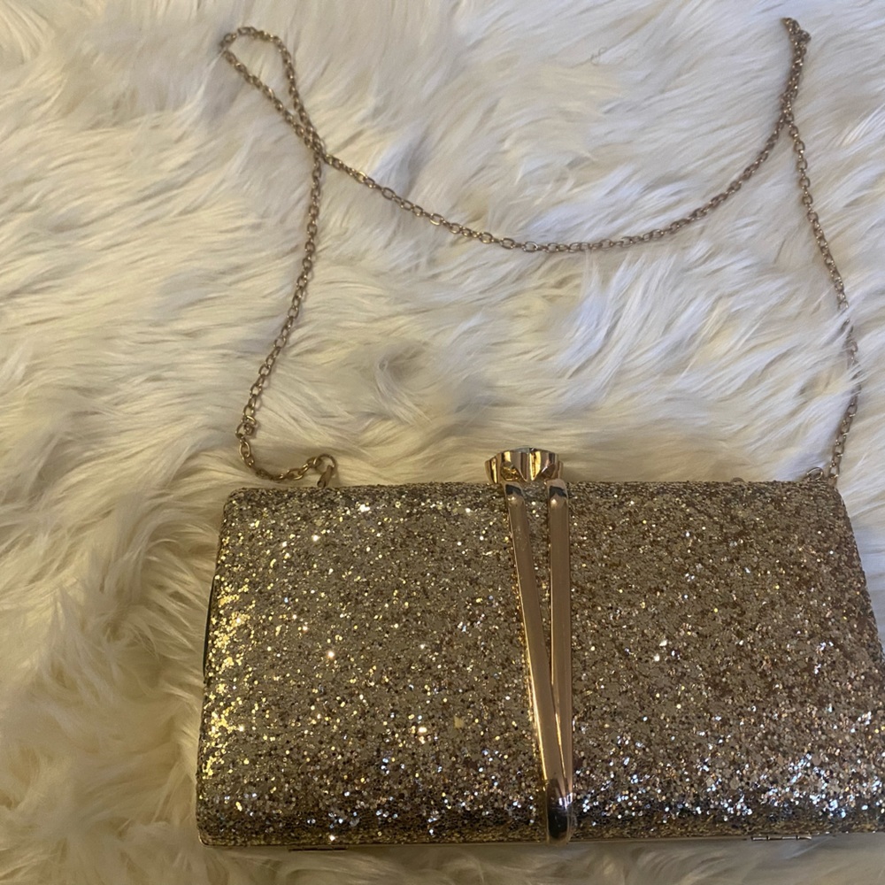 Glitter Chain Clutch Bag
